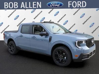 2026 Ford Maverick Lariat in Azure Gray Metallic — front three-quarter view