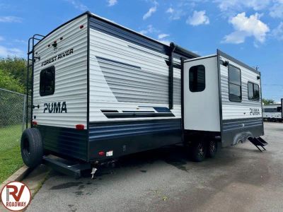 2027 Puma 340DB — rear three-quarter view