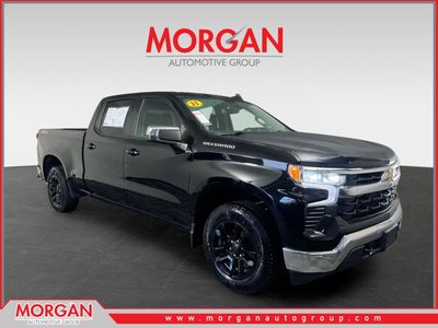 2023 Chevrolet Silverado 1500 LT in Black — front three-quarter view