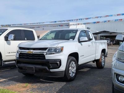 2022 Chevrolet Colorado LT in White — front three-quarter view
