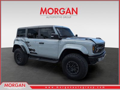 2024 Ford Bronco Raptor in Green — front three-quarter view