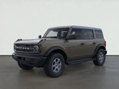 2026 Ford Bronco Big Bend in Marsh Gray — front three-quarter view