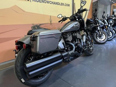 2025 Indian Motorcycle Sport Chief RT Heavy Metal — rear three-quarter view