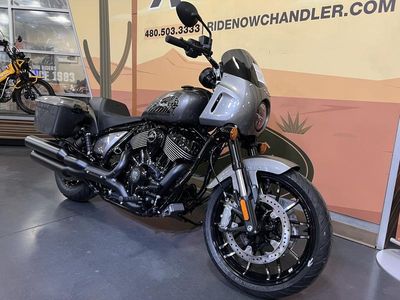 2025 Indian Motorcycle Sport Chief RT Heavy Metal in Heavy Metal — front three-quarter view