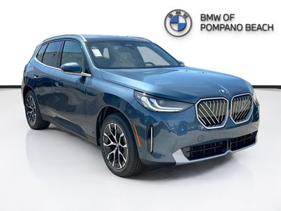 2026 BMW X3 30 xDrive in Arctic Race Blue Metallic — front three-quarter view