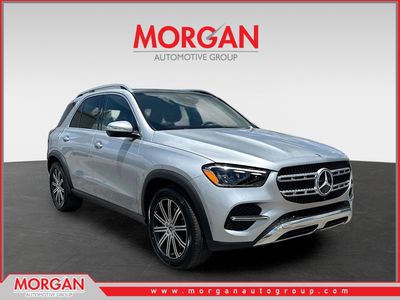 2024 Mercedes-Benz GLE 350 in Cirrus Silver Metallic — front three-quarter view