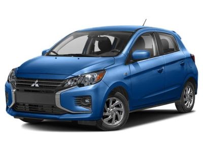 2024 Mitsubishi Mirage ES in Silver — front three-quarter view