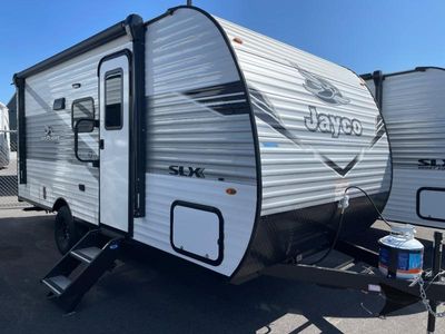2026 Jayco Jay Flight SLX — front three-quarter view