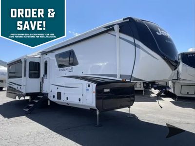 2026 Jayco Pinnacle — front three-quarter view