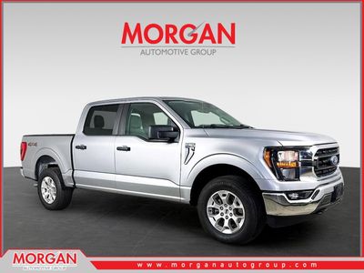 2023 Ford F-150 XLT in Silver Metallic — front three-quarter view