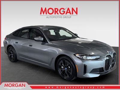 2023 BMW i4 eDrive35 in Gray — front three-quarter view