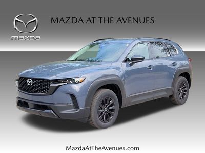 2026 Mazda CX-50 Hybrid Premium in Gray — front three-quarter view