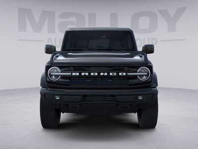 2026 Ford Bronco Outer Banks in Shadow Black — front three-quarter view