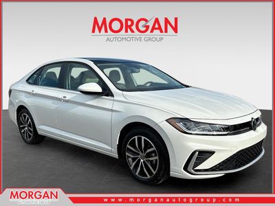 2026 Volkswagen Jetta SE in White Pearl — front three-quarter view