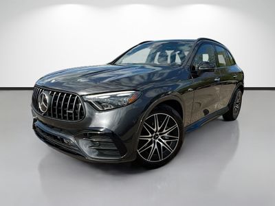 2024 Mercedes-Benz GLC AMG 43 in Graphite Gray Metallic — front three-quarter view