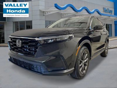 2026 Honda CR-V EX-L in Crystal Black Pearl — front three-quarter view
