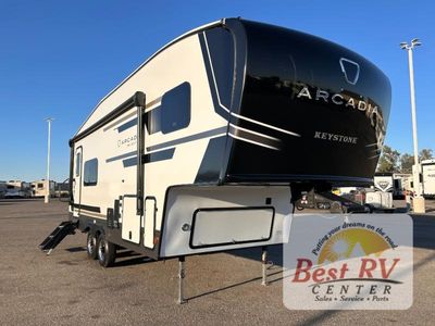 2026 Keystone RV Arcadia Select — front three-quarter view