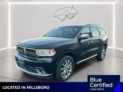 2018 Dodge Durango Citadel Anodized Platinum in Db Black Clearcoat — front three-quarter view