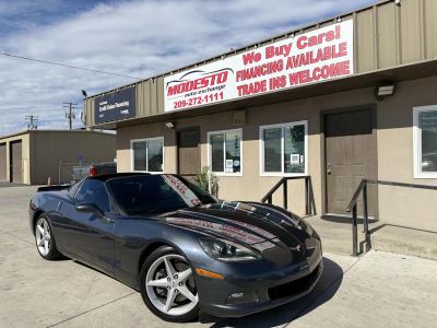 2013 Chevrolet Corvette in Gray — front three-quarter view