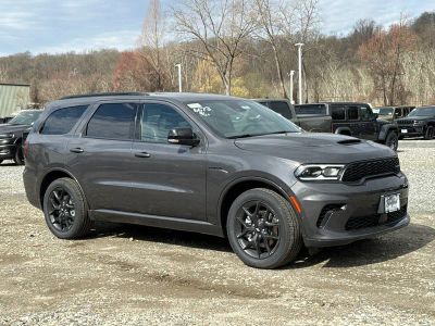 2026 Dodge Durango GT Plus HEMI V8 in Vapor Gray — front three-quarter view