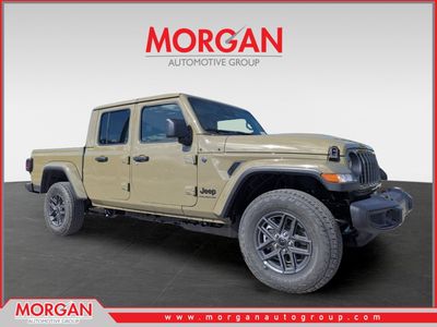 2026 Jeep Gladiator Sport S in Green — front three-quarter view