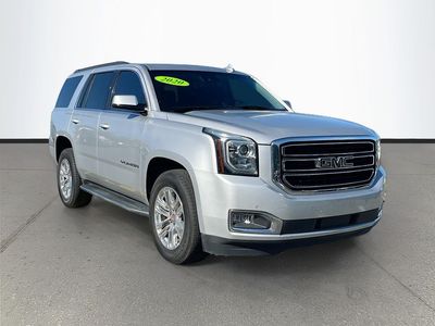 2020 GMC Yukon SLT in Silver — front three-quarter view