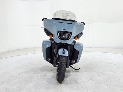 2025 Indian Motorcycle Roadmaster PowerPlus Dark Horse w/PowerBand Storm Gray — rear three-quarter view