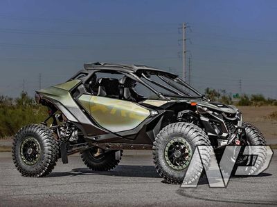 2026 Can-Am Maverick R X rc with Smart-Shox — front three-quarter view