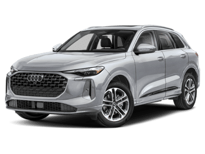 2025 Audi Q5 Premium in Florett Silver Metallic — front three-quarter view