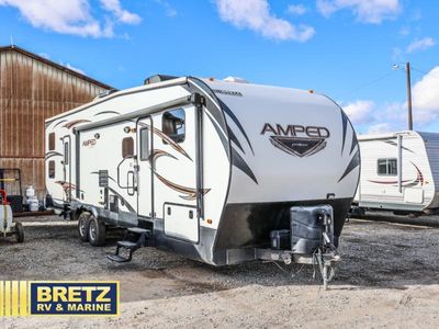2016 EverGreen RV Amped — front three-quarter view