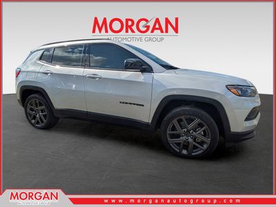 2026 Jeep Compass Latitude in Silver — front three-quarter view