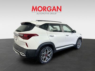 2022 Kia Seltos — rear three-quarter view