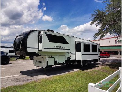 2026 KZ Ridgeway — rear three-quarter view