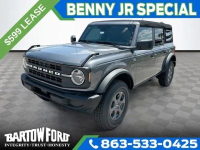 2026 Ford Bronco Big Bend in Gray Metallic — front three-quarter view