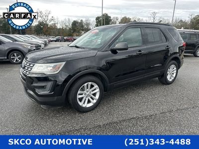 2016 Ford Explorer in Shadow Black — front three-quarter view