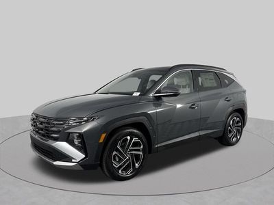 2026 Hyundai TUCSON Limited in Ecotronic Gray — front three-quarter view