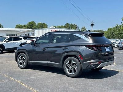 2022 Hyundai Tucson — rear three-quarter view