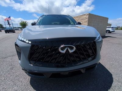 2027 INFINITI QX65 — rear three-quarter view