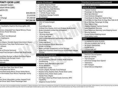 2024 INFINITI QX50 — rear three-quarter view