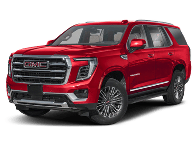 2026 GMC Yukon Denali in Glacier White Tricoat — front three-quarter view