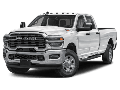 2026 RAM 3500 Tradesman in Bright White Clear-Coat Exterior Paint — front three-quarter view