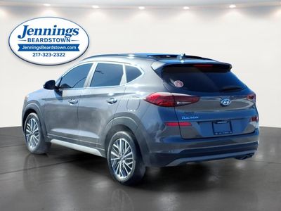 2020 Hyundai Tucson — rear three-quarter view