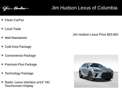 2024 Lexus RX — interior view