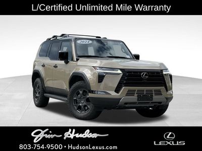 2024 Lexus GX 550 Overtrail+ LOW MILES in Earth/Black — front three-quarter view