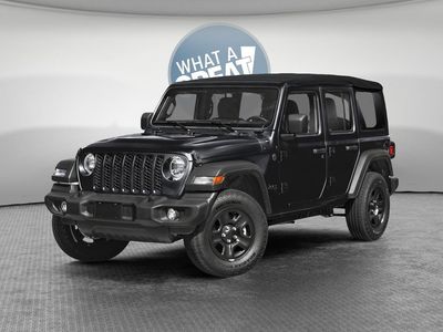 2026 Jeep Wrangler WRANGLER 4-DOOR WILLYS in Black Clear-Coat Exterior Paint — front three-quarter view