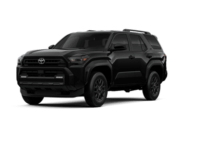 2026 Toyota 4Runner SR5 in Black — front three-quarter view