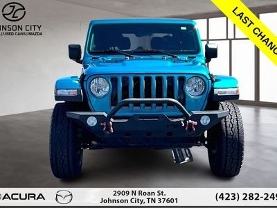 2020 Jeep Wrangler — rear three-quarter view