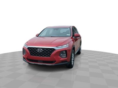 2019 Hyundai Santa Fe — rear three-quarter view