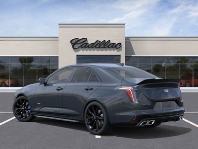 2026 Cadillac CT4-V — rear three-quarter view