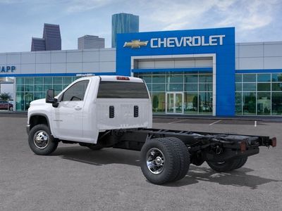 2026 Chevrolet Silverado 3500HD CC — rear three-quarter view